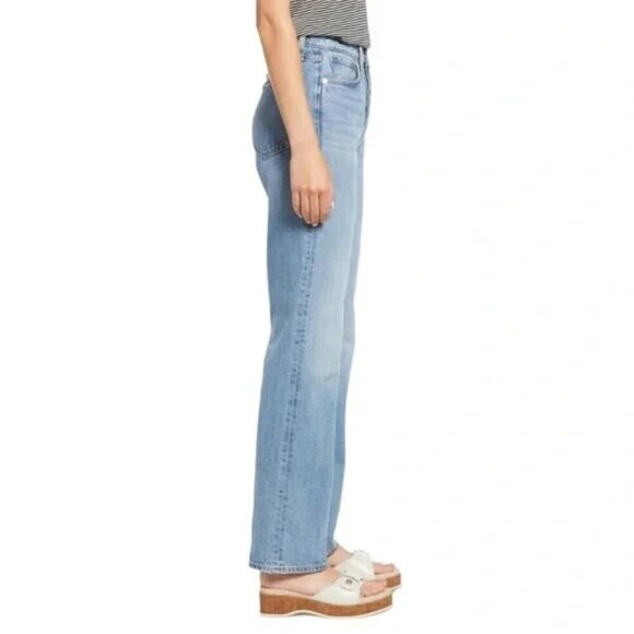 Rag & Bone Alex High-Rise Straight Jeans in Lucy Blue Size 27 - Picture 3 of 15